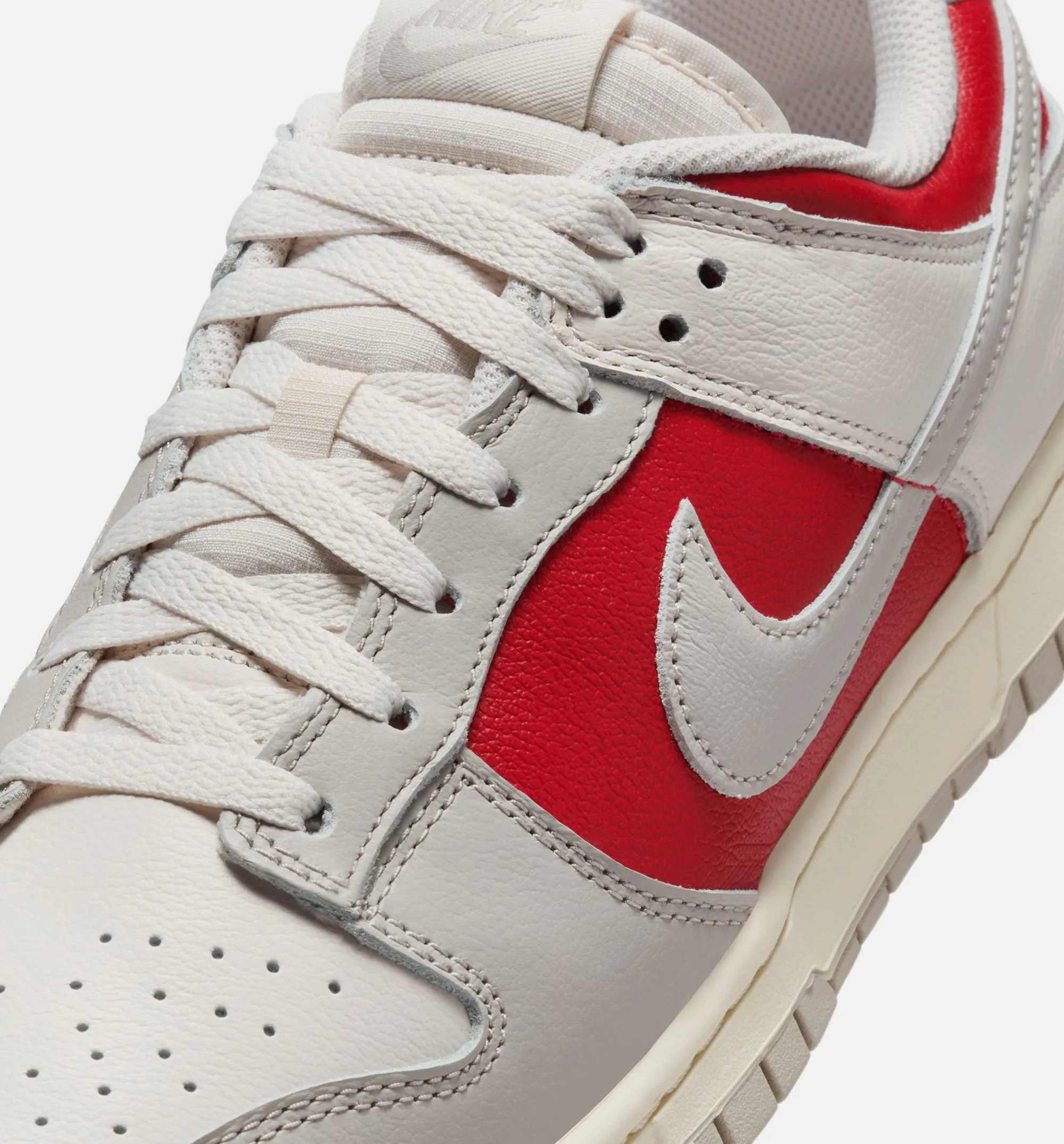 Nike Clothing Dunk Low Retro Photon Dust Mens Lifestyle Shoe - Photon/Light Iron Ore/Gym Red/Pale Ivory