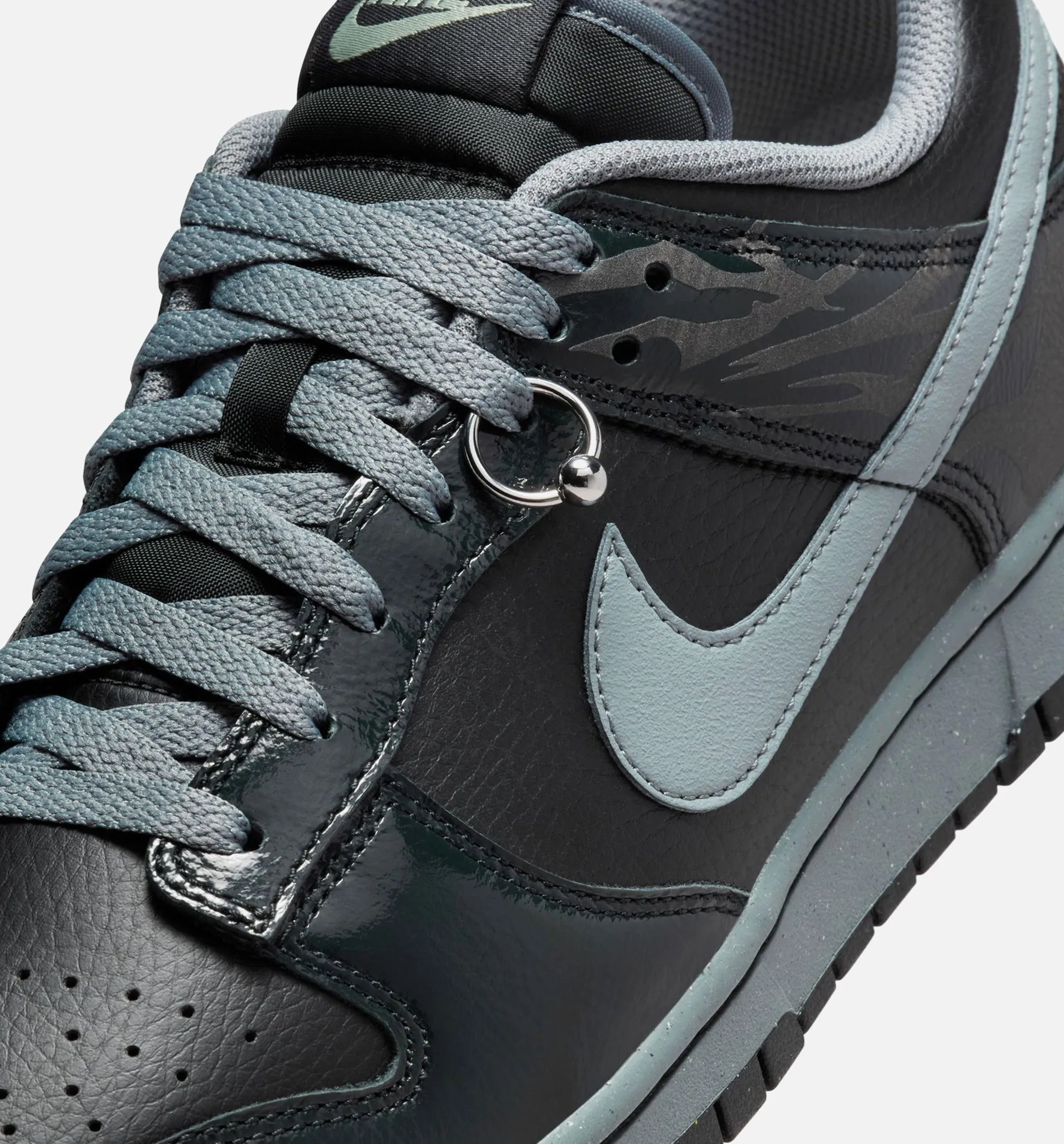 Nike Clothing Dunk Low Retro Quickstrike Mens Lifestyle Shoe - Cool Grey/Black/Jade Horizon