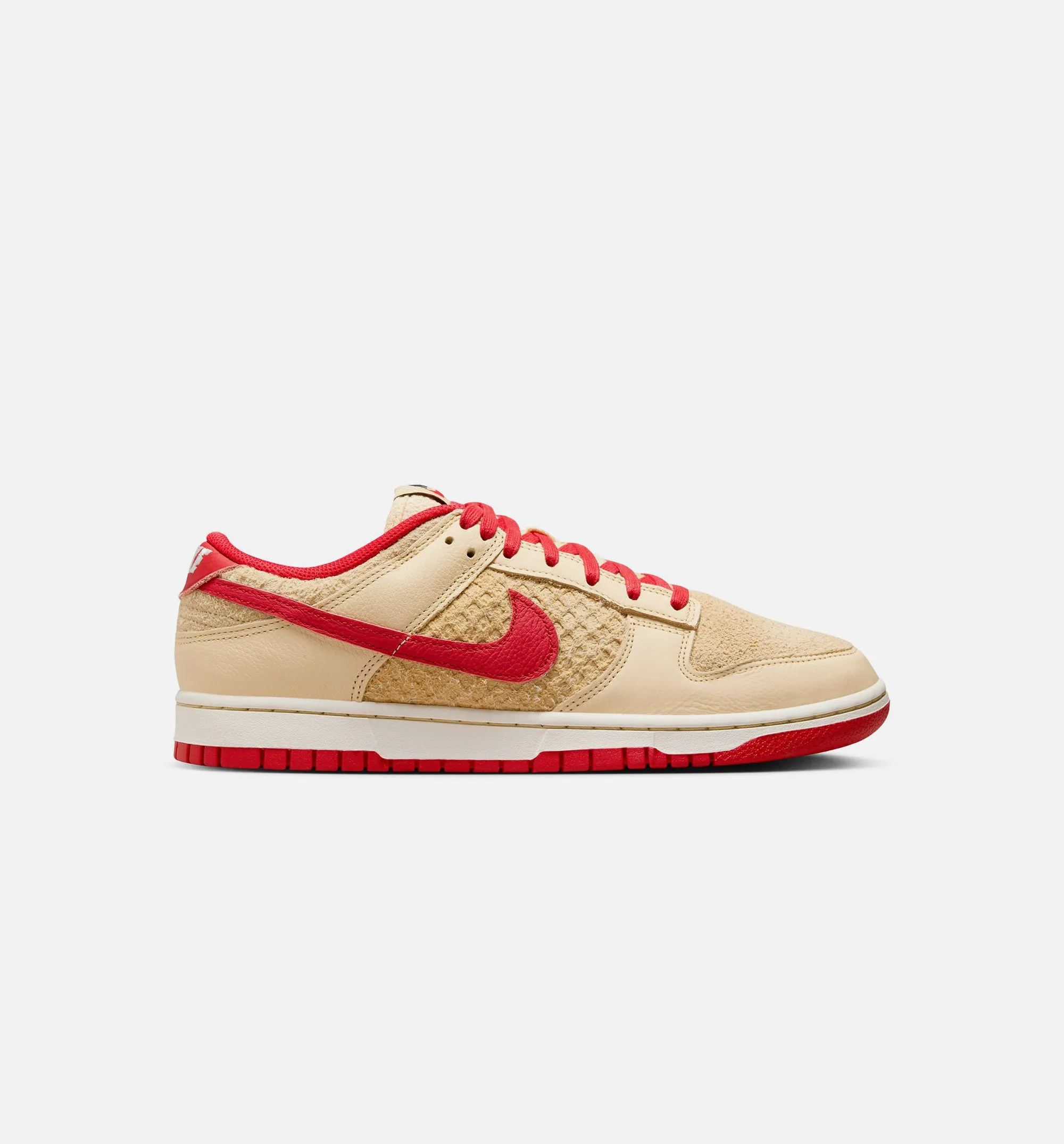 Nike Clothing Dunk Low Retro SE Strawberry Waffle Mens Lifestyle Shoe - Pale Vanilla/University Red/Sail/Wheat