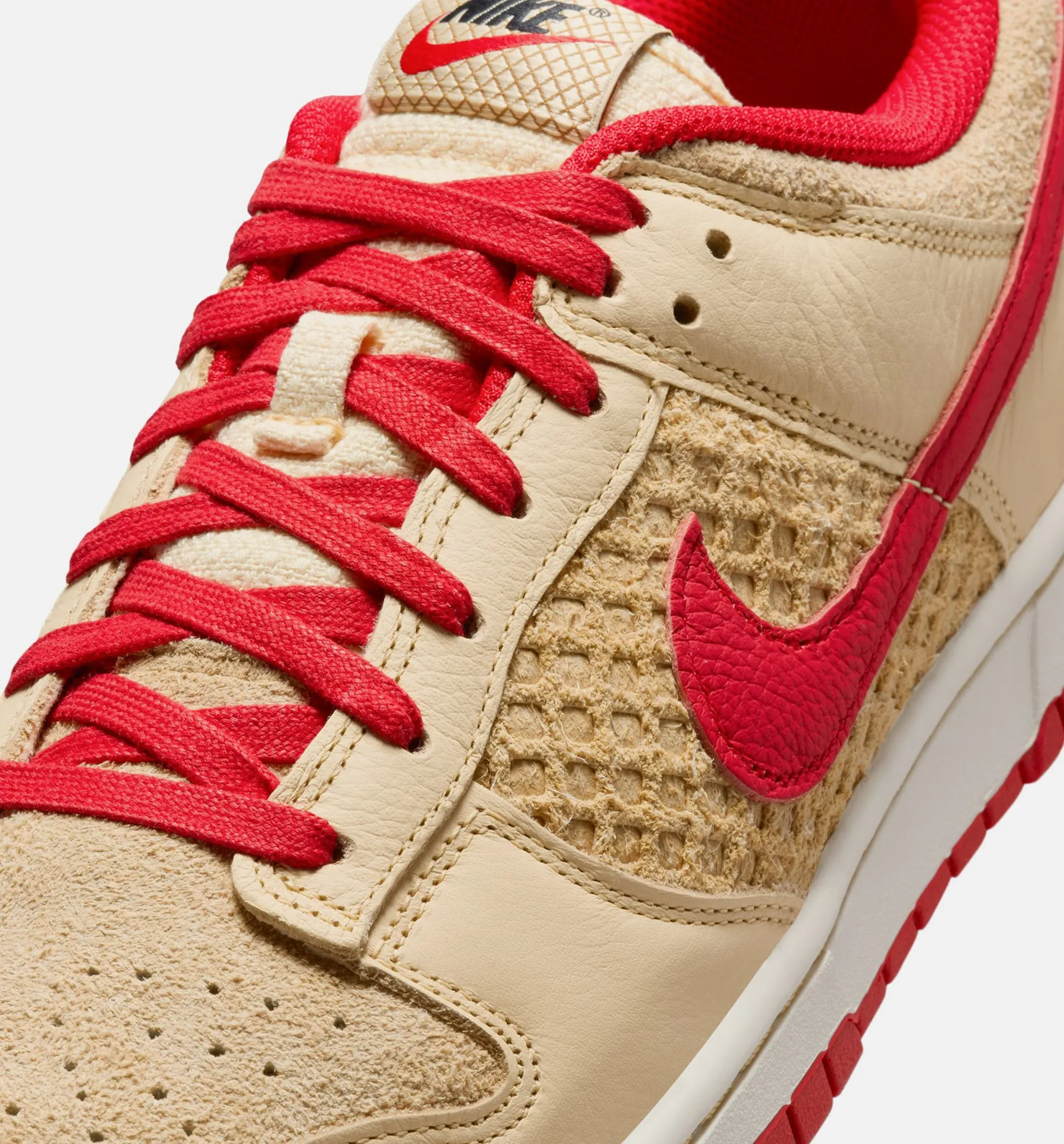 Nike Clothing Dunk Low Retro SE Strawberry Waffle Mens Lifestyle Shoe - Pale Vanilla/University Red/Sail/Wheat