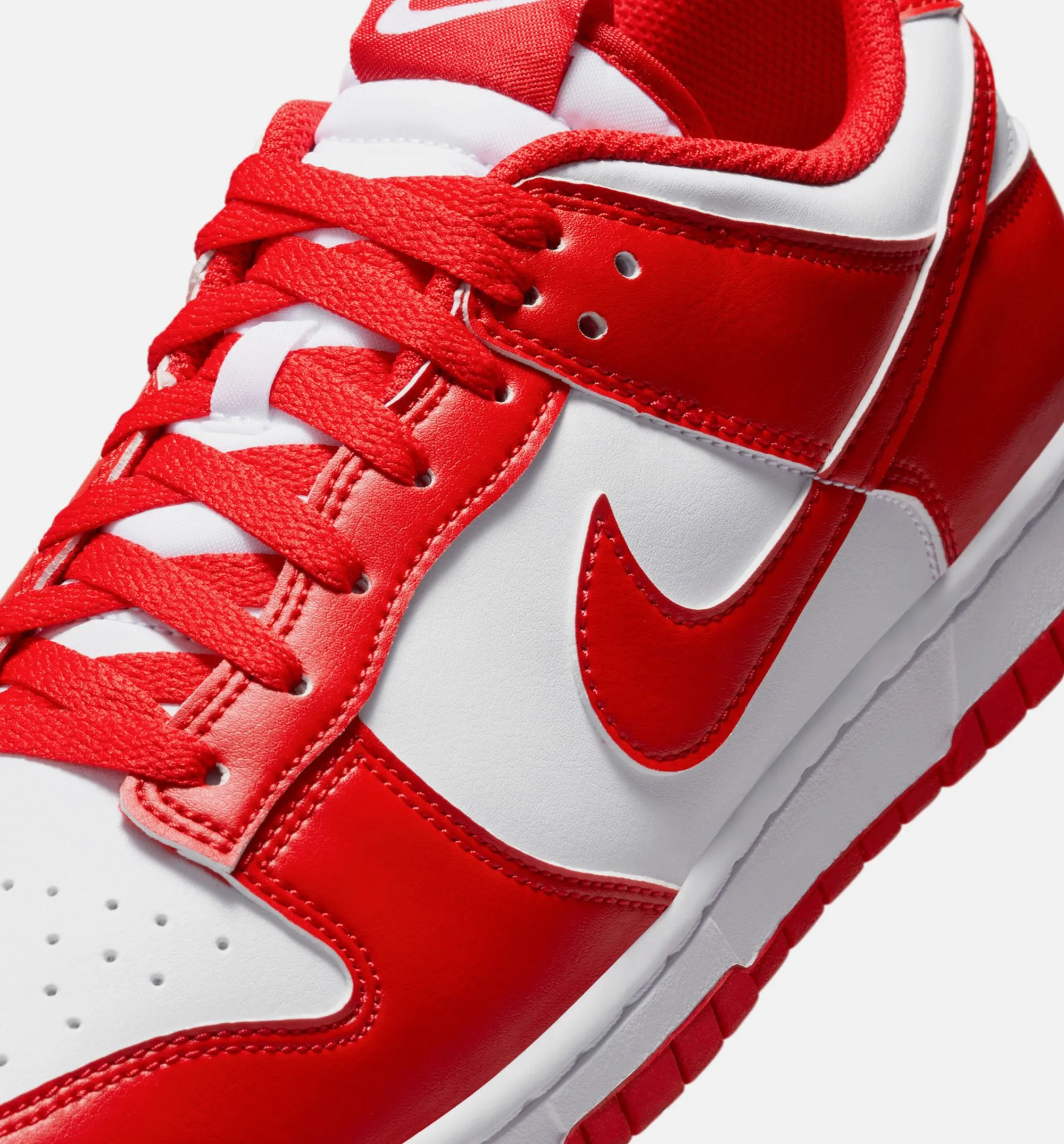 Nike Clothing Dunk Low St John Mens Lifestyle Shoe - White/University Red