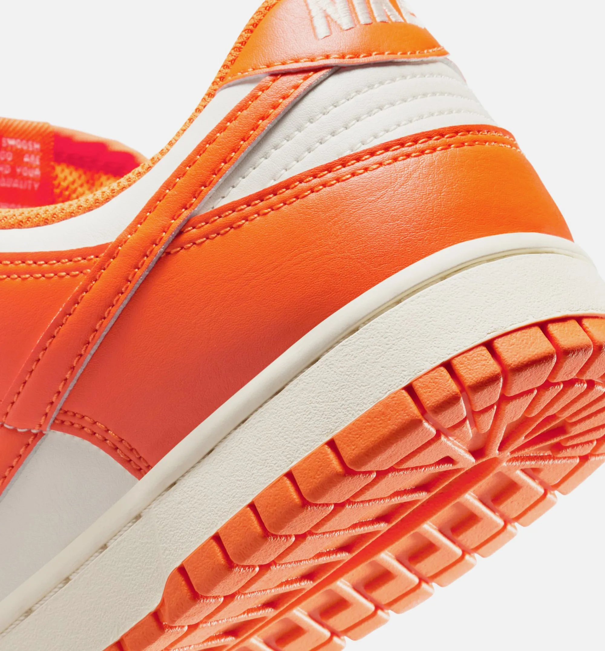 Nike Clothing Dunk Low Syracuse Mens Lifestyle Shoe - Pale Ivory/Safety Orange