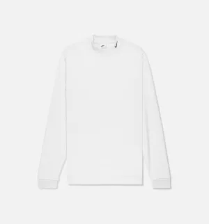 Nike Clothing Mock Neck Mens Long Sleeve Shirt - White
