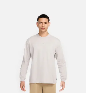 Nike Clothing NSW Premium Essential Mens Long Sleeve Shirt - Beige/Beige