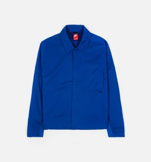 Nike Clothing NSW Tech Button Down Top Mens Long Sleeve Shirt - Blue/Black