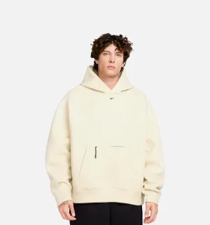 Nike Clothing Tech Fleece Pullover Mens Hoodie - Beige/Black