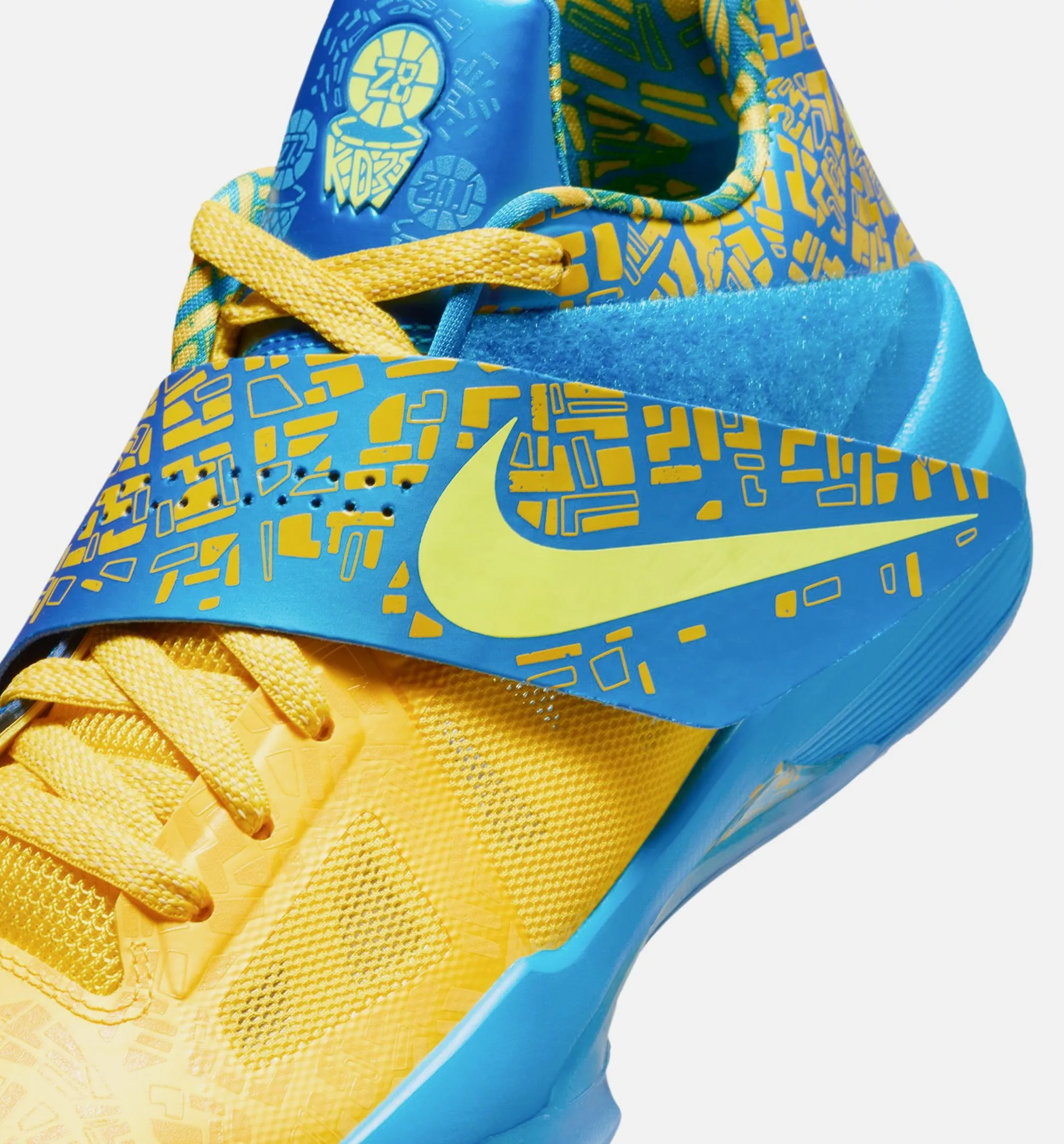 Nike Clothing Zoom KD 4 Photo Blue Mens Lifestyle Shoe - Photo Blue/Tour Yellow