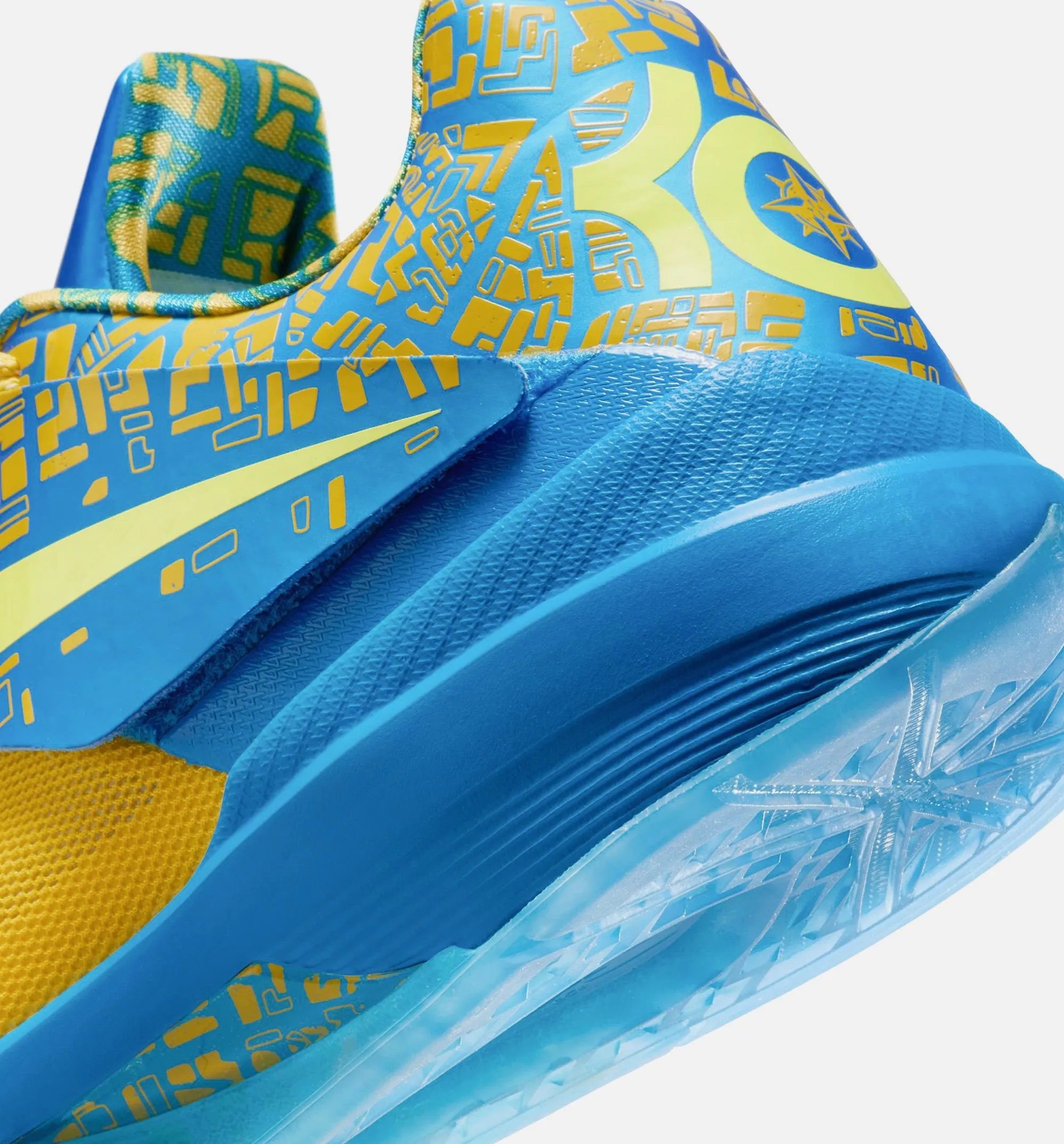Nike Clothing Zoom KD 4 Photo Blue Mens Lifestyle Shoe - Photo Blue/Tour Yellow