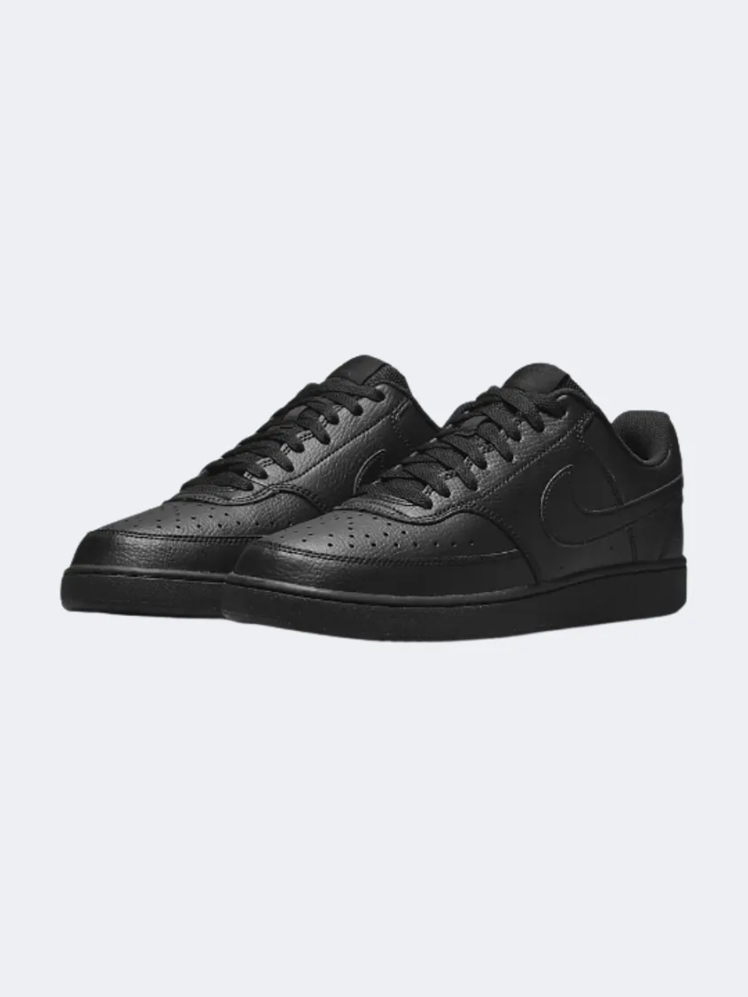 Nike Court Vision Low Next Nature Men Lifestyle Shoes Black Mens Casual Everyday Sneakers