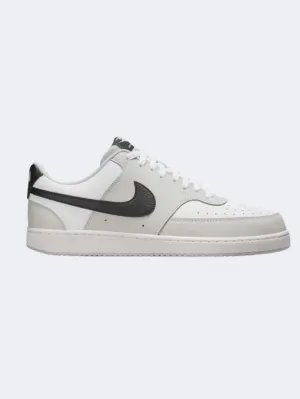 Nike Court Vision Men Lifestyle Shoes Grey Fog/White/Black Essential mens casual shoes for comfort