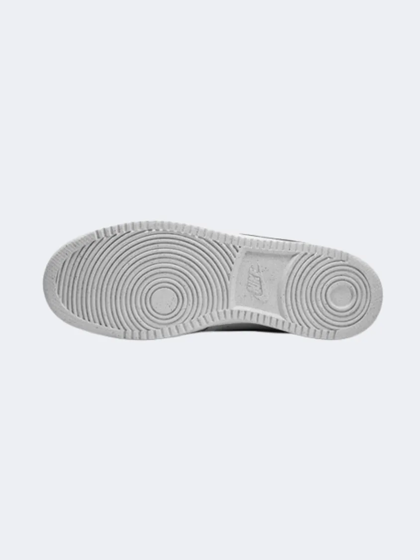 Nike Court Vision Men Lifestyle Shoes Grey Fog/White/Black Mens Urban Style Comfort Shoes