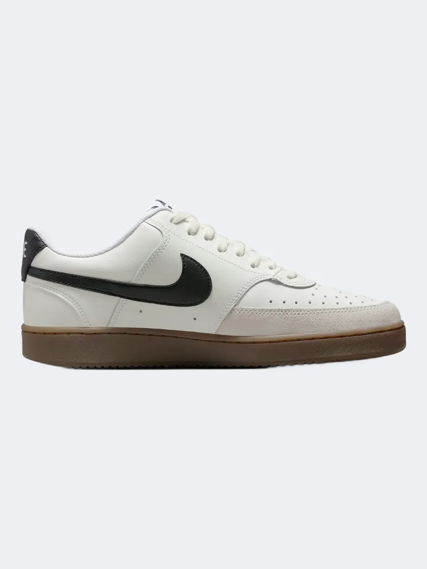 Nike Court Vision Men Lifestyle Shoes Sail/Brown/Black Mens shoes for everyday urban style