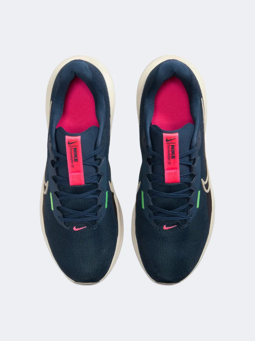 Nike Downshifter 13 Men Running Sneakers Navy/Khaki/Green Mens Urban Style Comfort Shoes