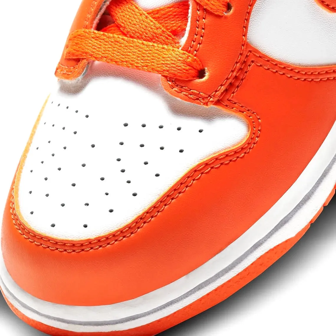 Nike Dunk Hi Retro GS Syracuse White Orange Blaze White Iconic Sneakers