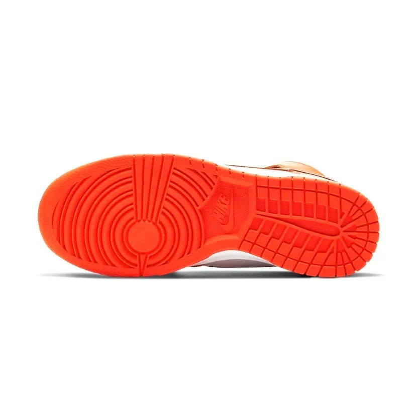 Nike Dunk Hi Retro Syracuse White Orange Blaze White Iconic Sneakers