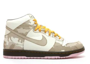 Nike Dunk High 1 Piece White Khaki Pink Ice (WORN/NO BOX) Nike shoes with all-day comfort support