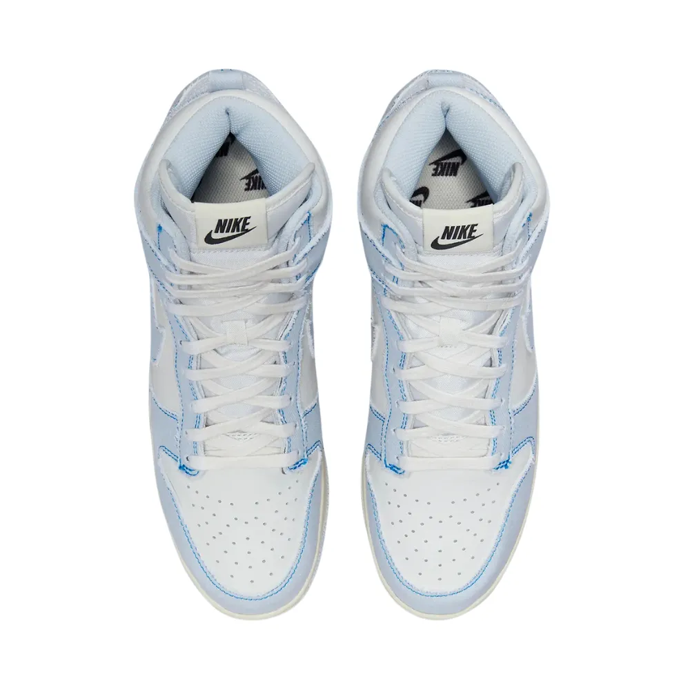 Nike Dunk High 1985 Blue Denim Light Blue White Blue Iconic Sneakers