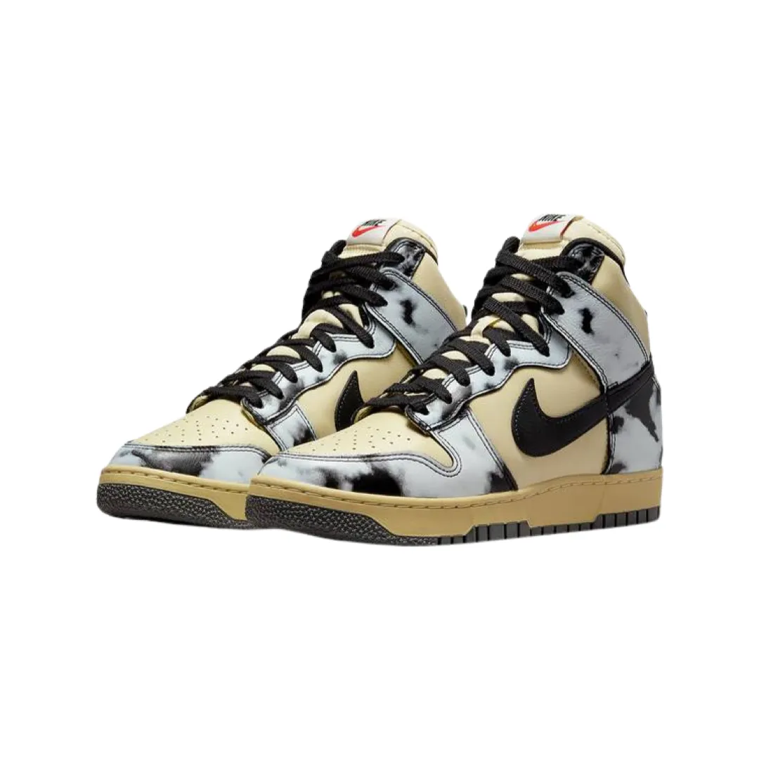 Nike Dunk High 1985 Lemon Drop Black Saturn Gold Iconic Sneakers