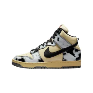 Nike Dunk High 1985 Lemon Drop Black Saturn Gold Nike Dunk sneakers with classic silhouette