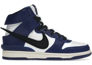 Nike Dunk High AMBUSH Deep Royal Nike Dunk sneakers with vintage style