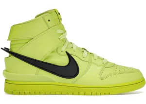 Nike Dunk High AMBUSH Flash Lime Nike Dunk sneakers with vintage style