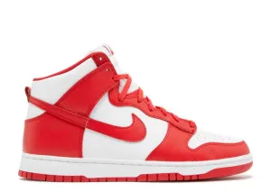 Nike Dunk High Championship White Red (WORN) Nike athletic shoes with flyknit design