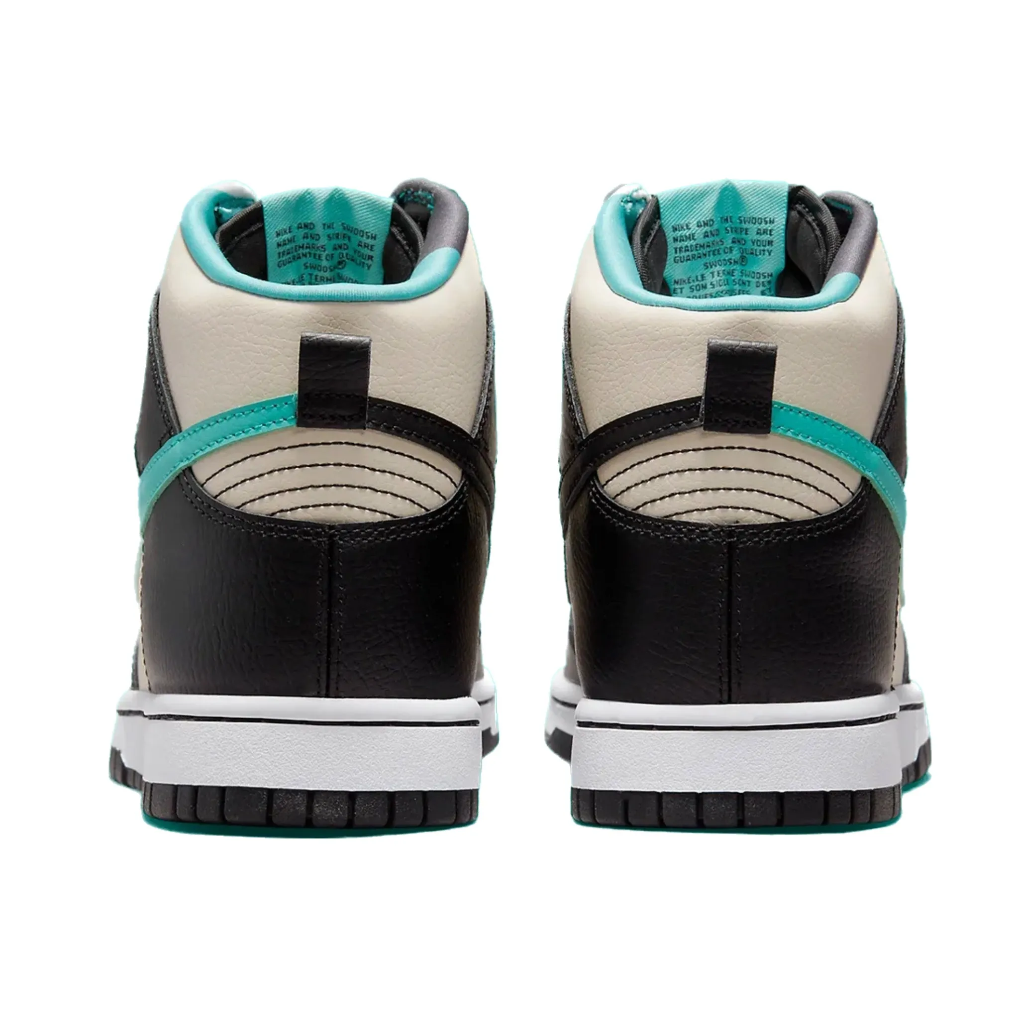 Nike Dunk High EMB Beige Black Washed Teal Pearl White Iconic Sneakers