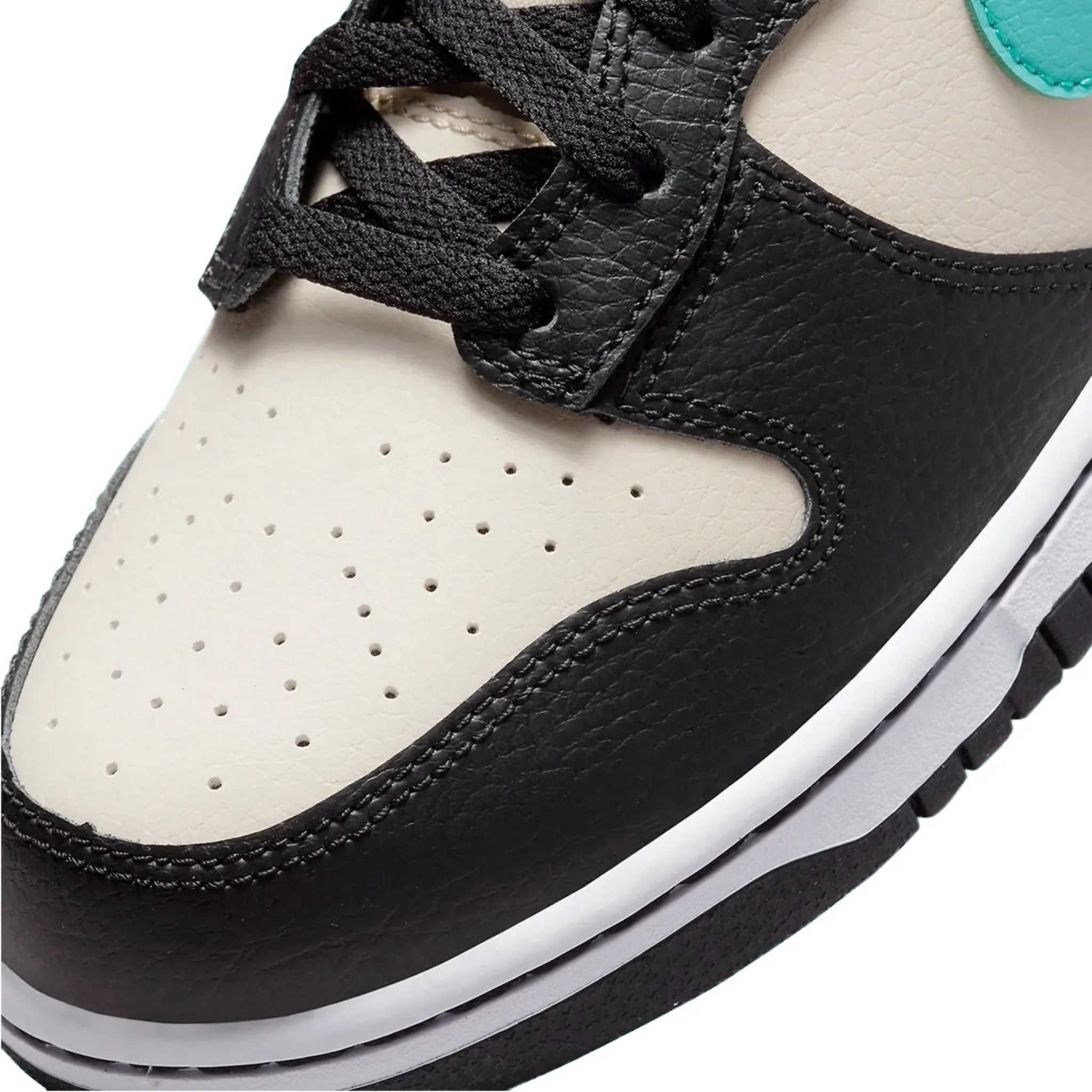 Nike Dunk High EMB Beige Black Washed Teal Pearl White Iconic Sneakers