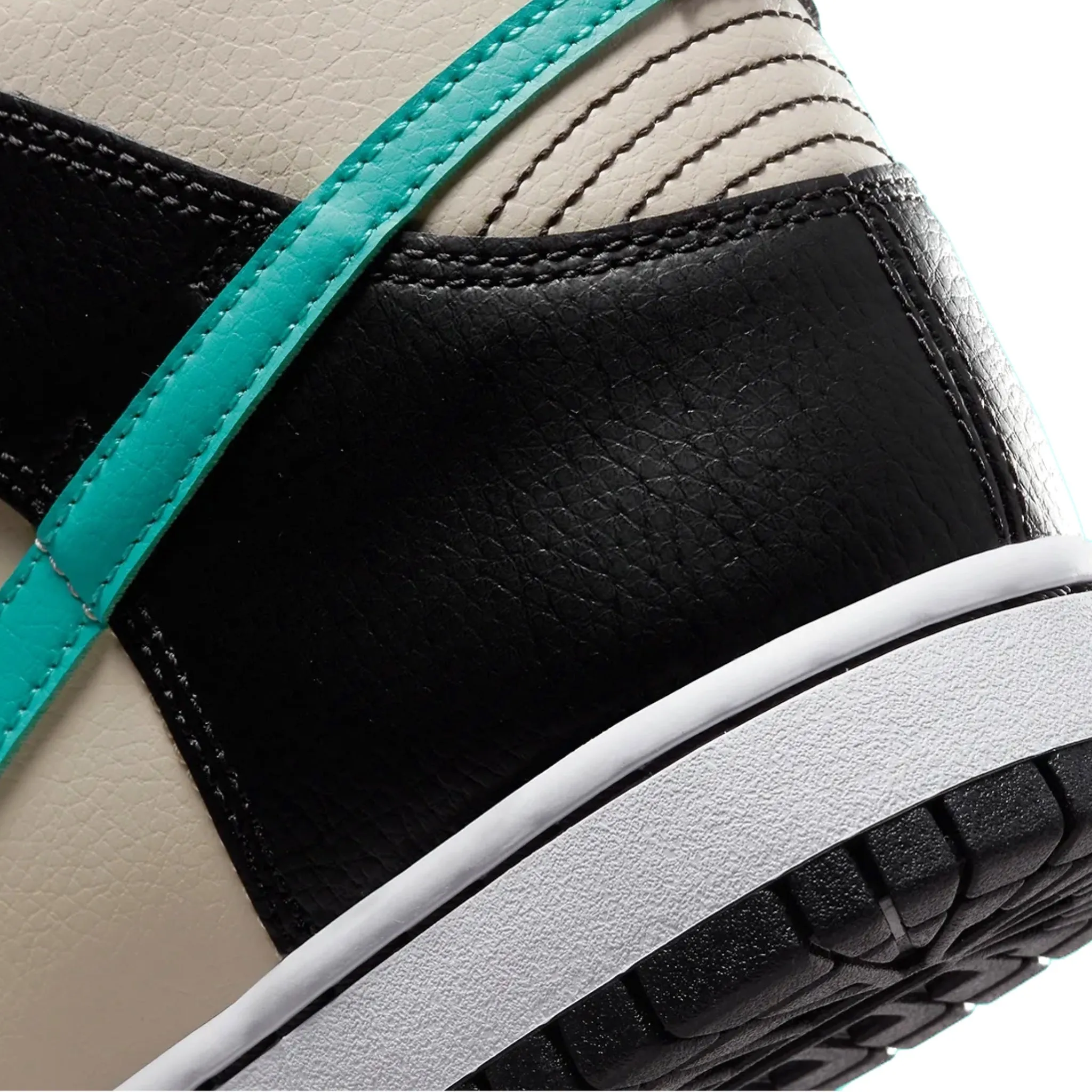 Nike Dunk High EMB Beige Black Washed Teal Pearl White Iconic Sneakers