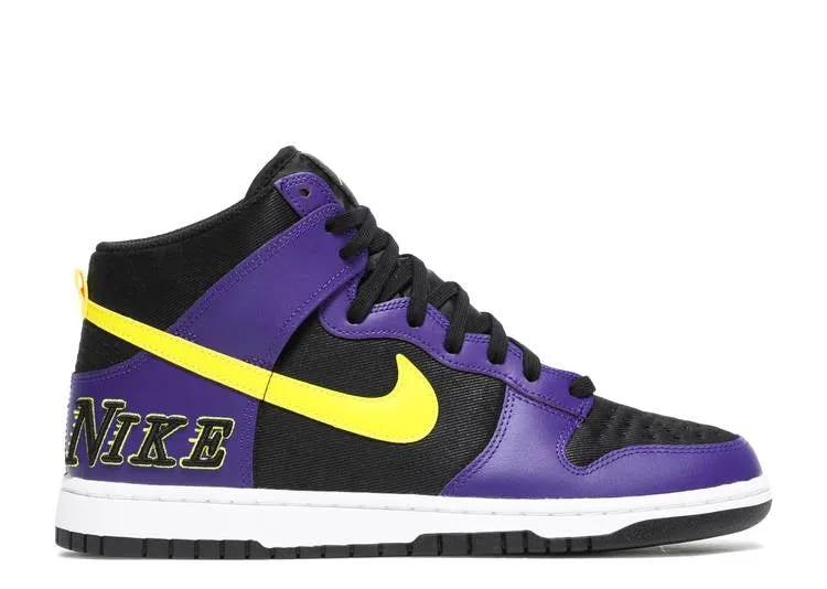 Nike Dunk High EMB Lakers (WORN) Nike high-performance sneakers for workouts