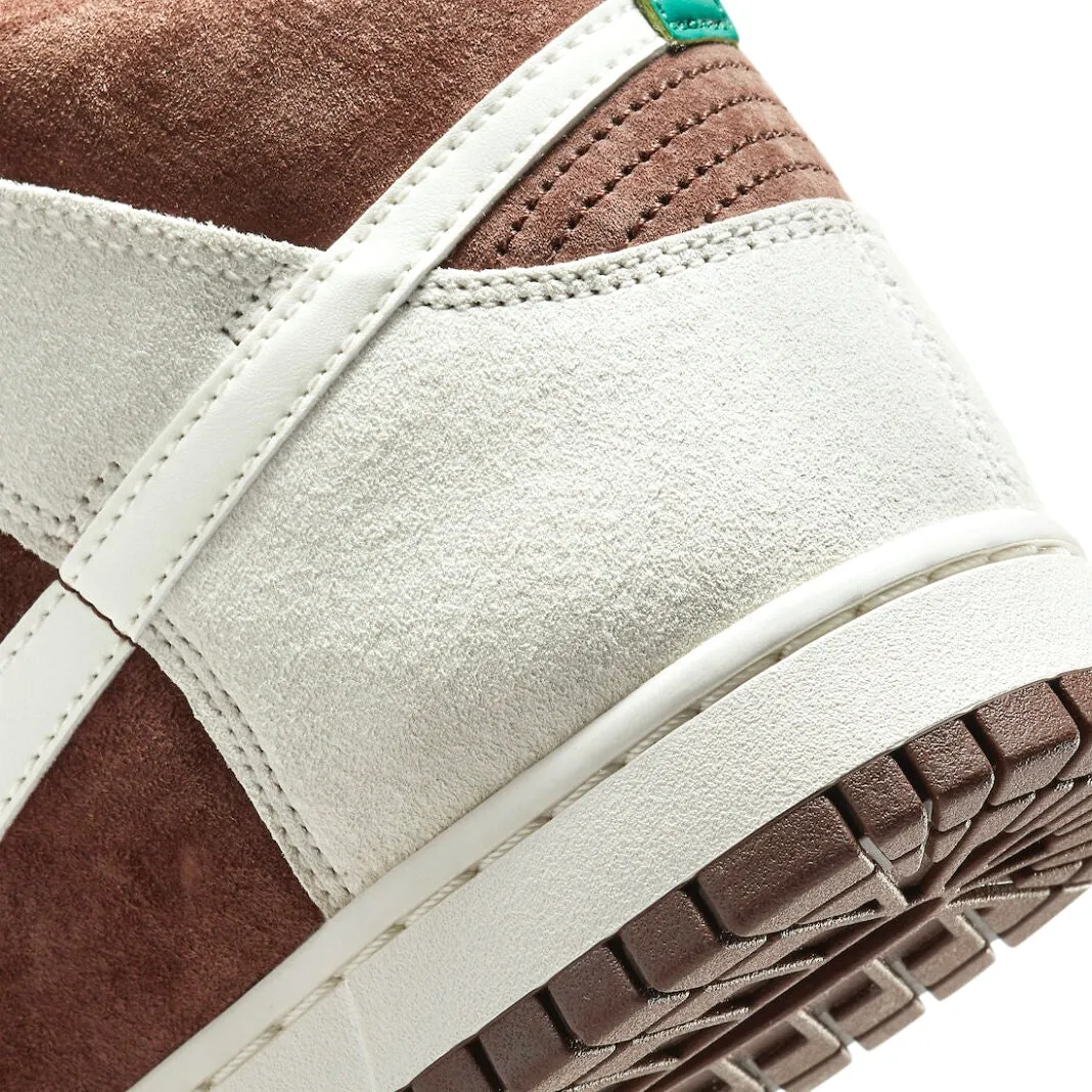 Nike Dunk High Khaki Chocolate Sail Iconic Sneakers
