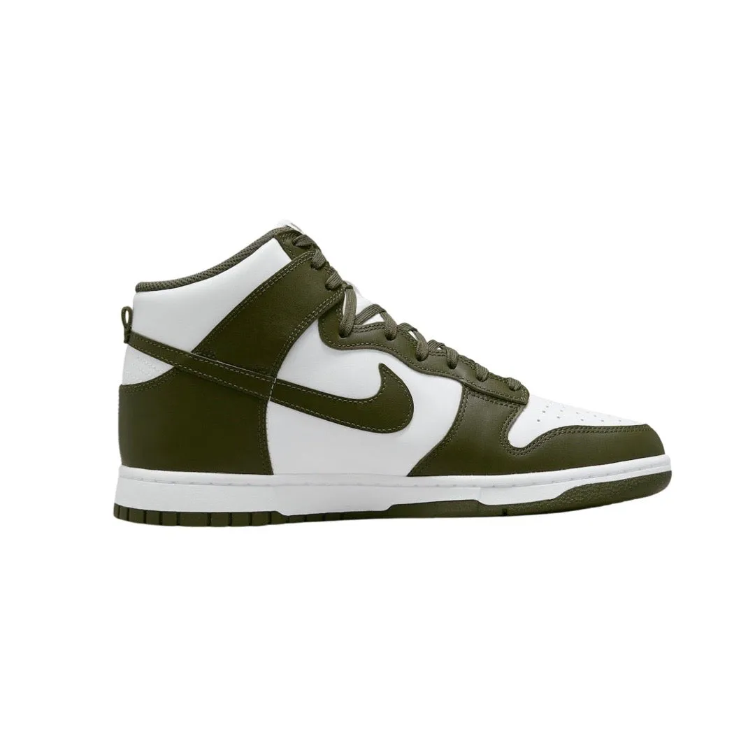 Nike Dunk High Khaki White Iconic Sneakers