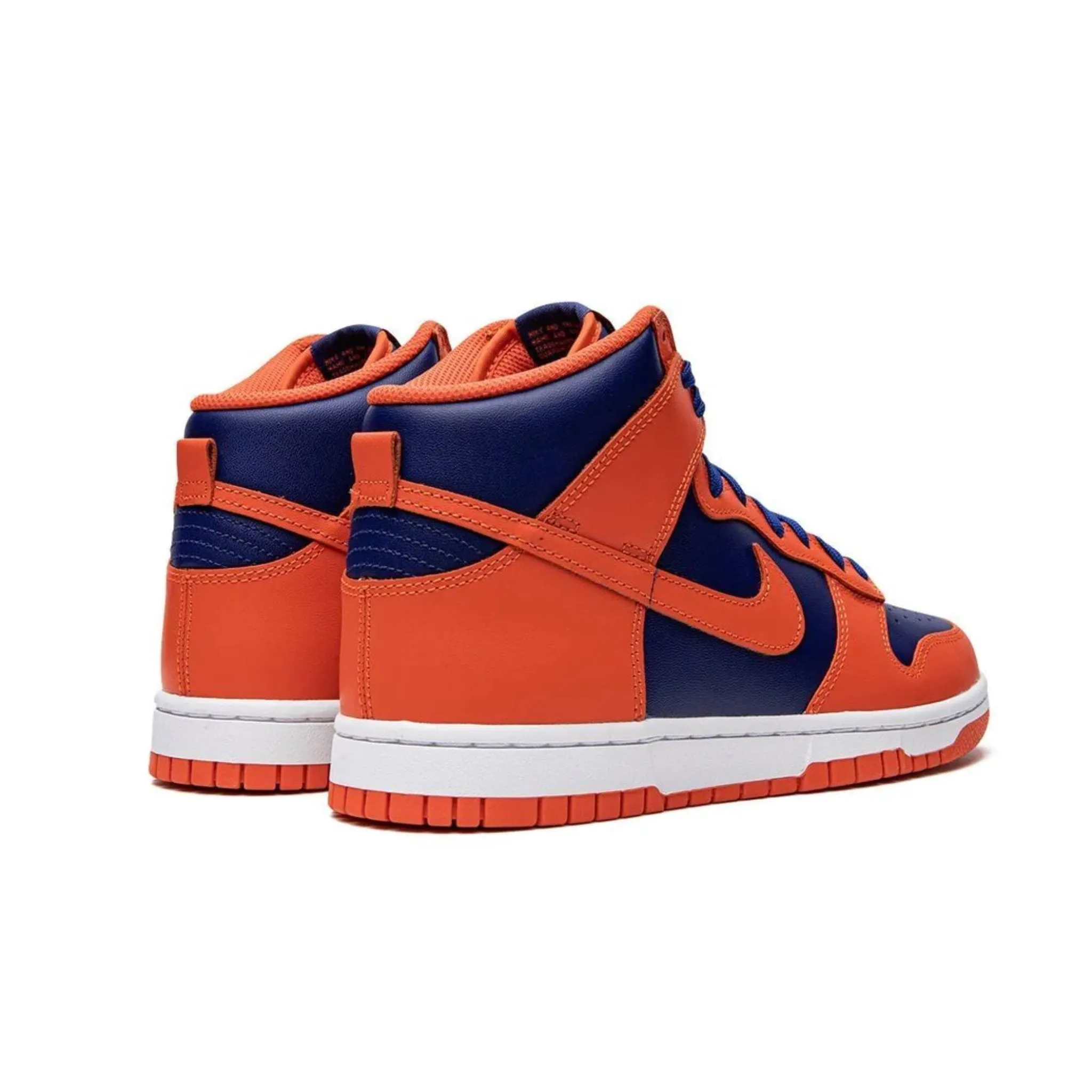 Nike Dunk High Knicks Orange Deep Royal Blue White Orange Iconic Sneakers