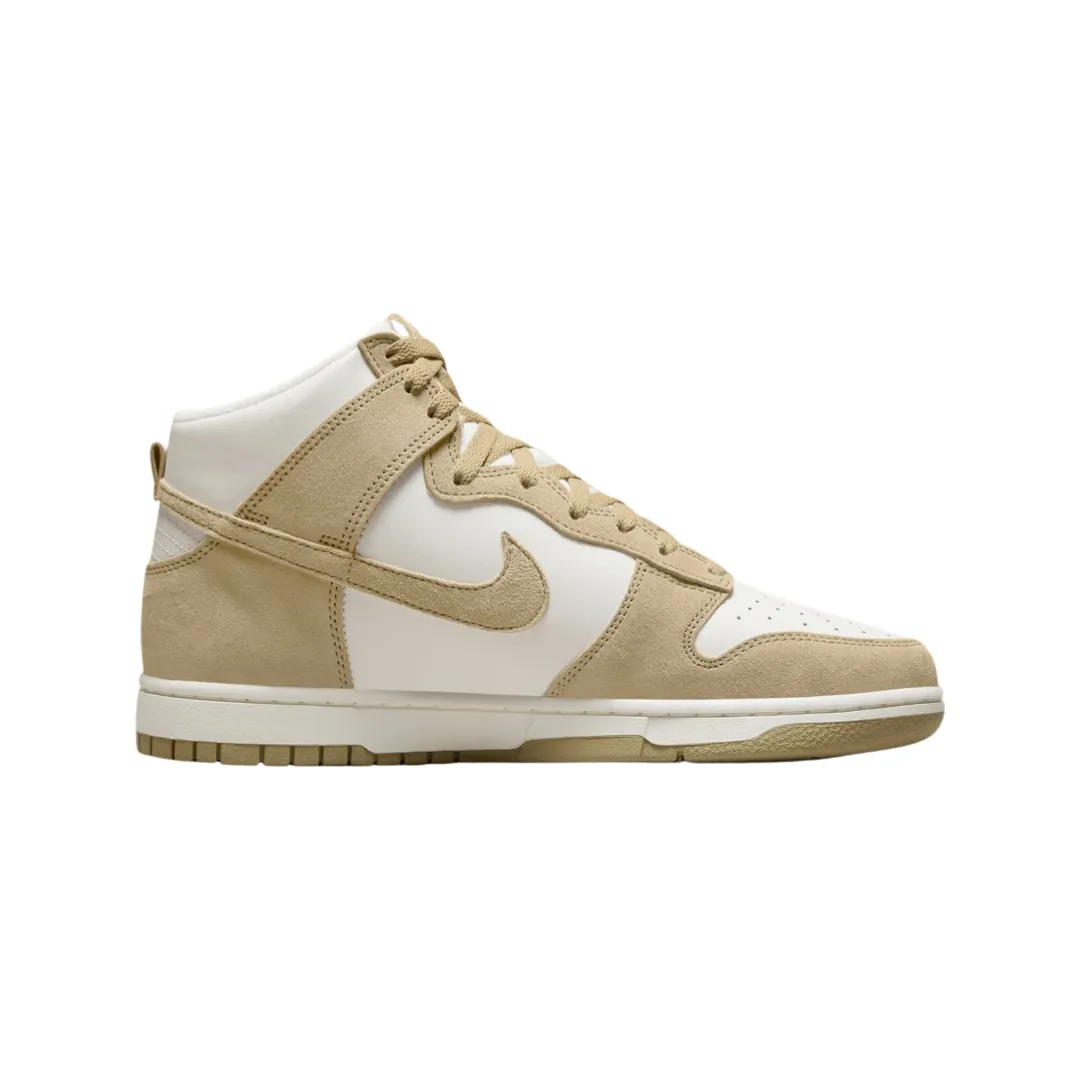Nike Dunk High Tan Suede White Iconic Sneakers