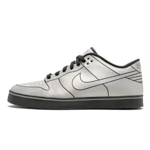 Nike Dunk Low 6.0 SE Delorean DMC-12 Metallic Cool Grey Nike Dunk sneakers with classic silhouette
