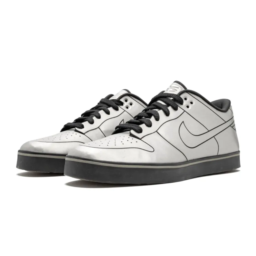 Nike Dunk Low 6.0 SE Delorean DMC-12 Metallic Cool Grey Iconic Sneakers