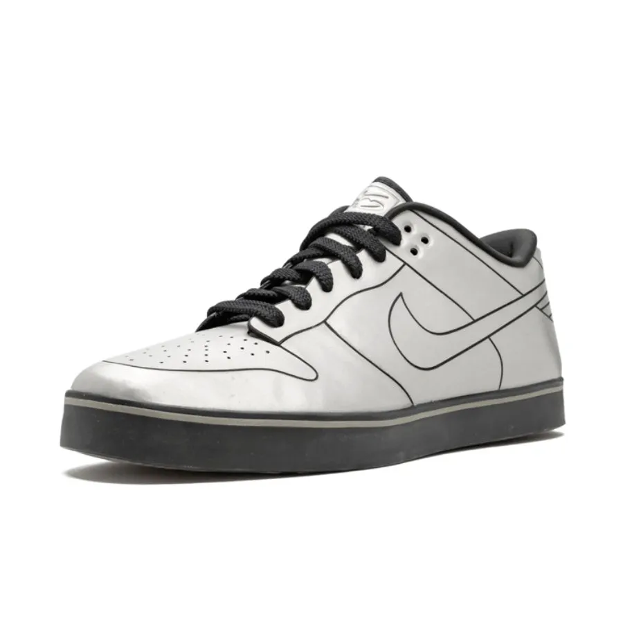 Nike Dunk Low 6.0 SE Delorean DMC-12 Metallic Cool Grey Iconic Sneakers
