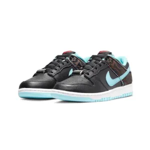 Nike Dunk Low Barber Shop Black Teal Blue Vast Grey White Nike Dunk sneakers with classic silhouette