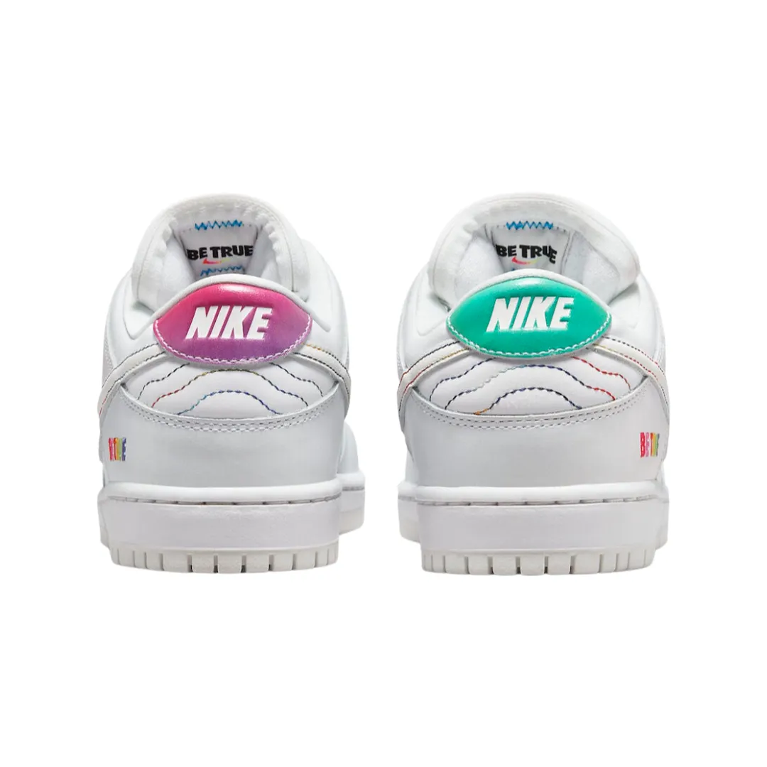 Nike Dunk Low Be True White Summit Rainbow Iconic Sneakers