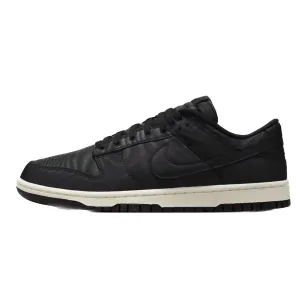 Nike Dunk Low Black Canvas Black Sail Black Nike Dunk sneakers with classic silhouette