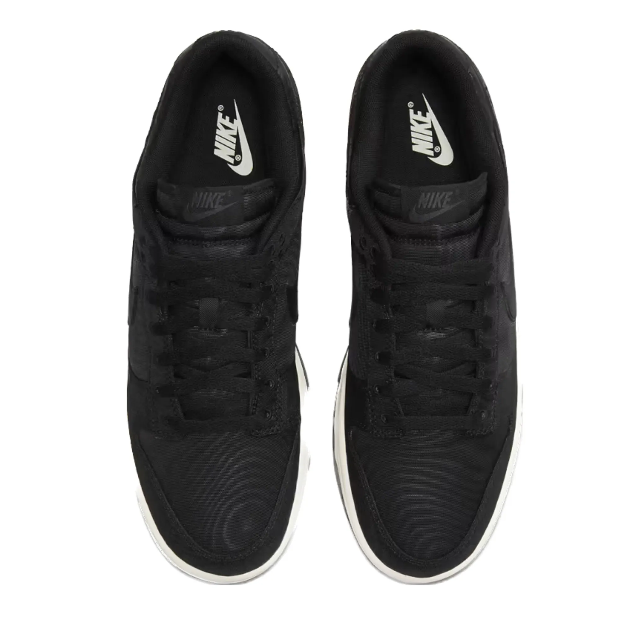 Nike Dunk Low Black Canvas Black Sail Black Iconic Sneakers