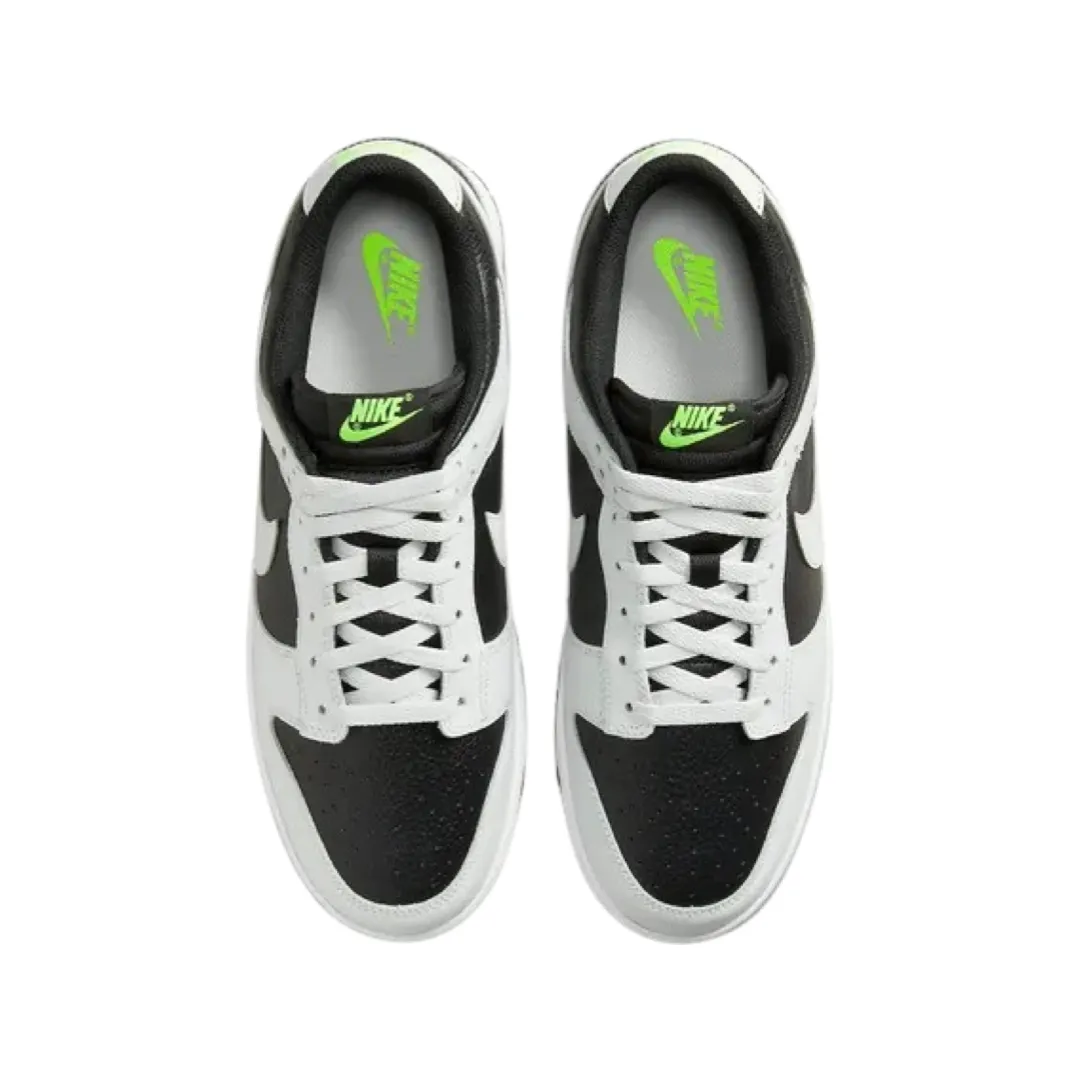 Nike Dunk Low Black Photon Dust Volt White Iconic Sneakers
