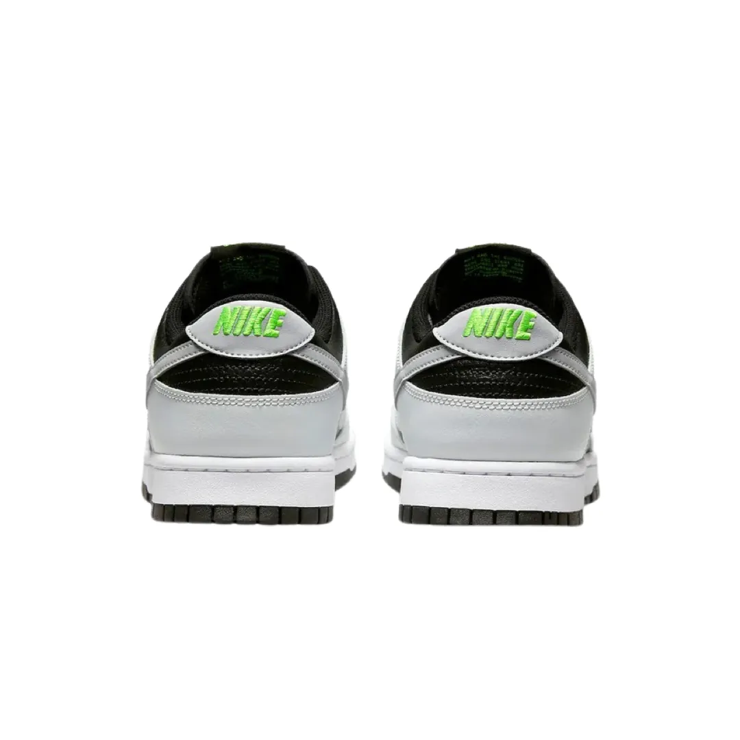 Nike Dunk Low Black Photon Dust Volt White Iconic Sneakers