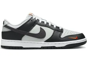 Nike Dunk Low Black Total Orange Mini Swoosh Nike Dunk sneakers with vintage style