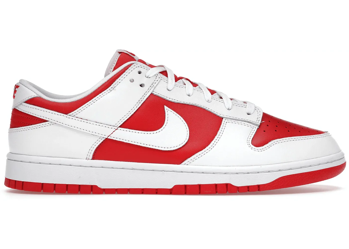 Nike Dunk Low Championship Red (2021) Nike Dunk sneakers with vintage style