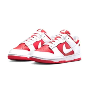 Nike Dunk Low Championship Red University White 2021 Nike Dunk sneakers with classic silhouette