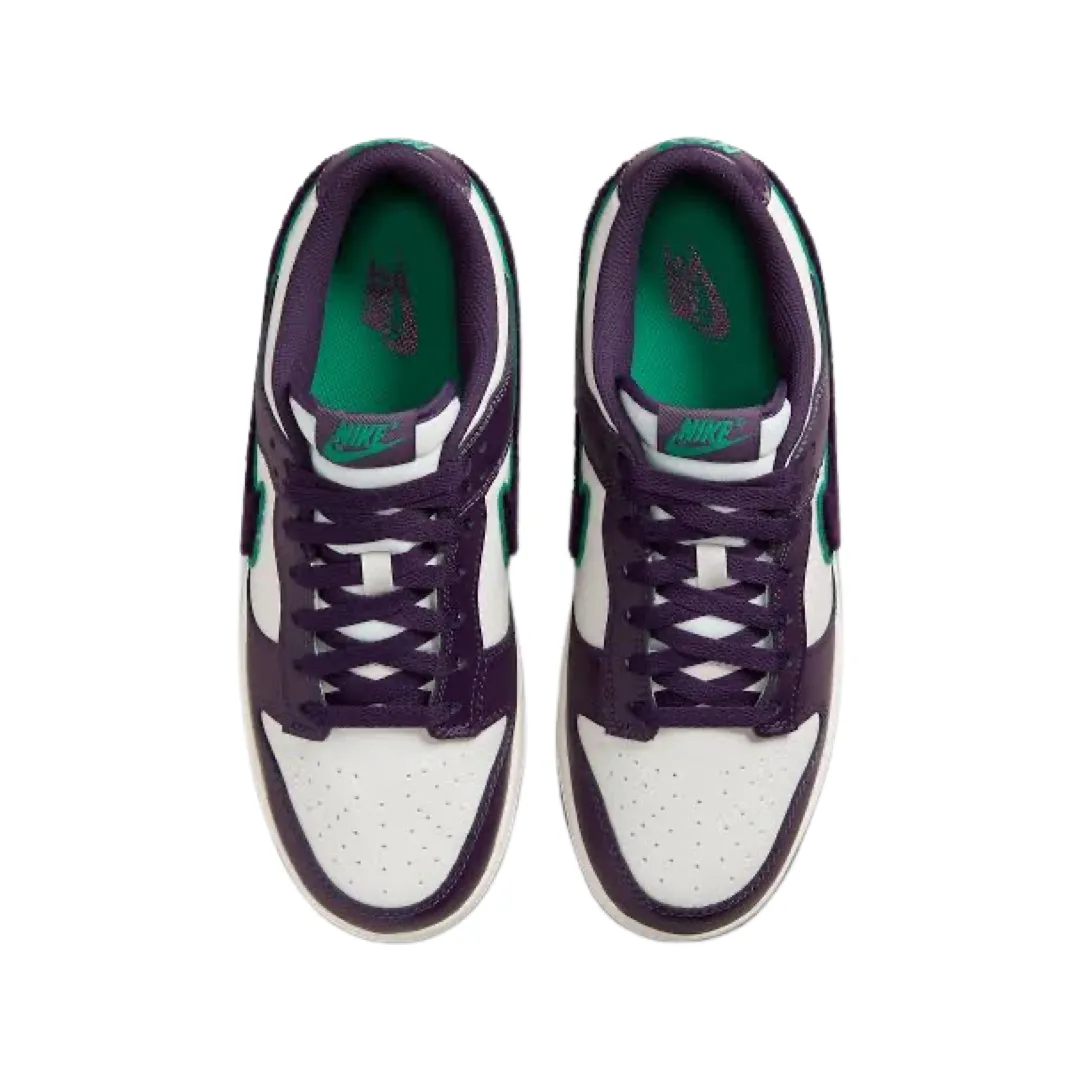 Nike Dunk Low Chenille Swoosh Grand Purple White Iconic Sneakers