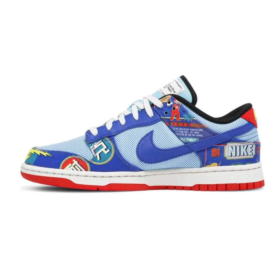Nike Dunk Low Chinese New Year Firecracker Multicolor Nike Dunk sneakers with classic silhouette