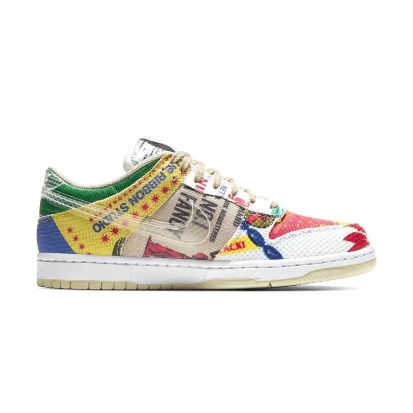 Nike Dunk Low City Market Multi Colour Iconic Sneakers