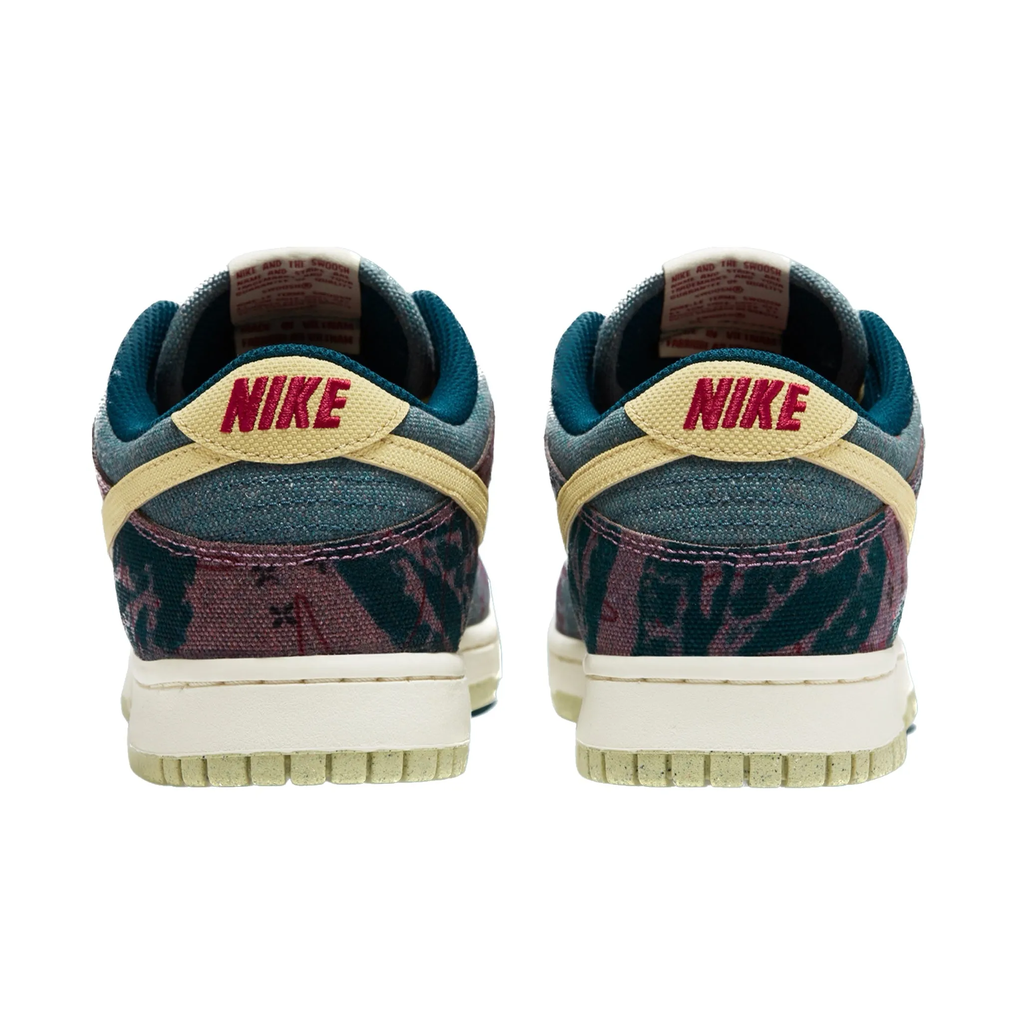 Nike Dunk Low Community Garden Multi Color Midnight Turquoise Cardinal Red Lemon Wash Iconic Sneakers